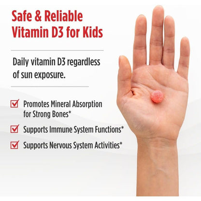 USA Supplements | Nordic Naturals, Kids Vitamin D3 Gummies ( Supports Bone Health )