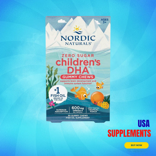 USA Supplements | Nordic Naturals, Children's DHA™ Gummy Chews ( Supports Brain Development )