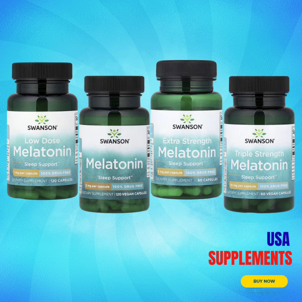 USA Supplements | Swanson Melatonin ( Sleep Support & Calm Relaxation Before Bed )
