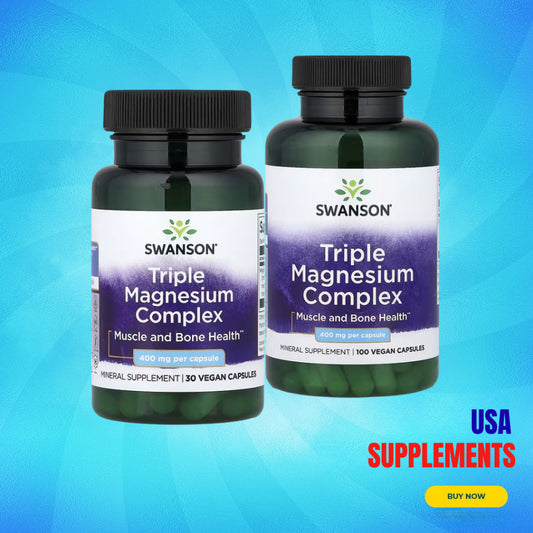 USA Supplements | Swanson, Triple Magnesium Complex ( Muscle and Bone Health )