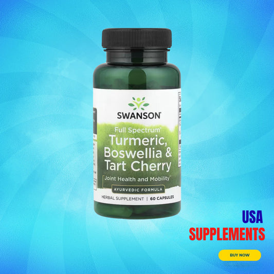 USA Supplements | Swanson, Full Spectrum®, Turmeric, Boswellia & Tart Cherry ( Joint Health )
