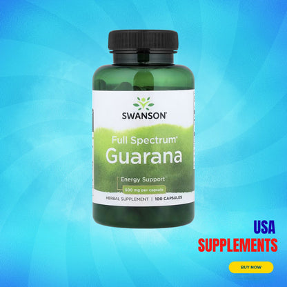 USA Supplements | Swanson, Full Spectrum® Guarana ( Energy Support )