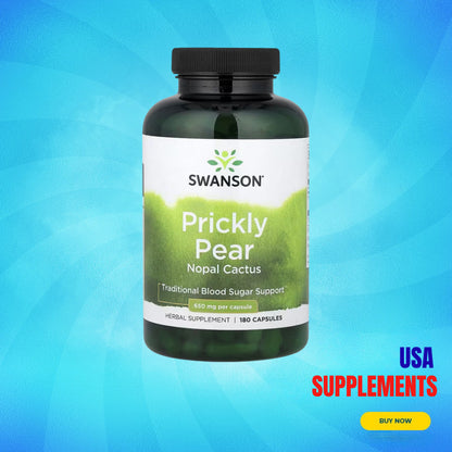 USA Supplements | Swanson, Prickly Pear Nopal Cactus ( Blood Sugar Support )