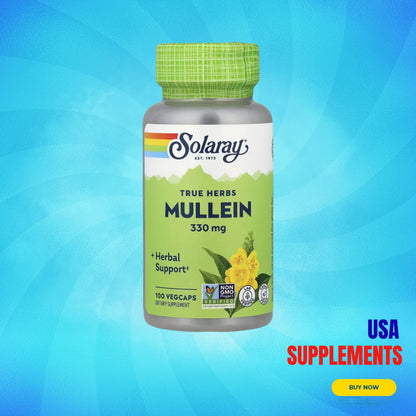 USA Supplements | Solaray, True Herbs, Mullein ( Respiratory Support )