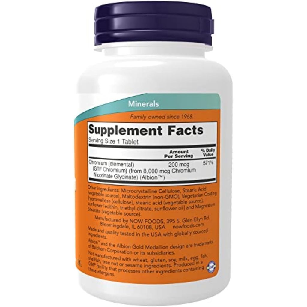 USA Supplements | NOW Foods, GTF Chromium ( Supports Healthy Glucose Metabolism )