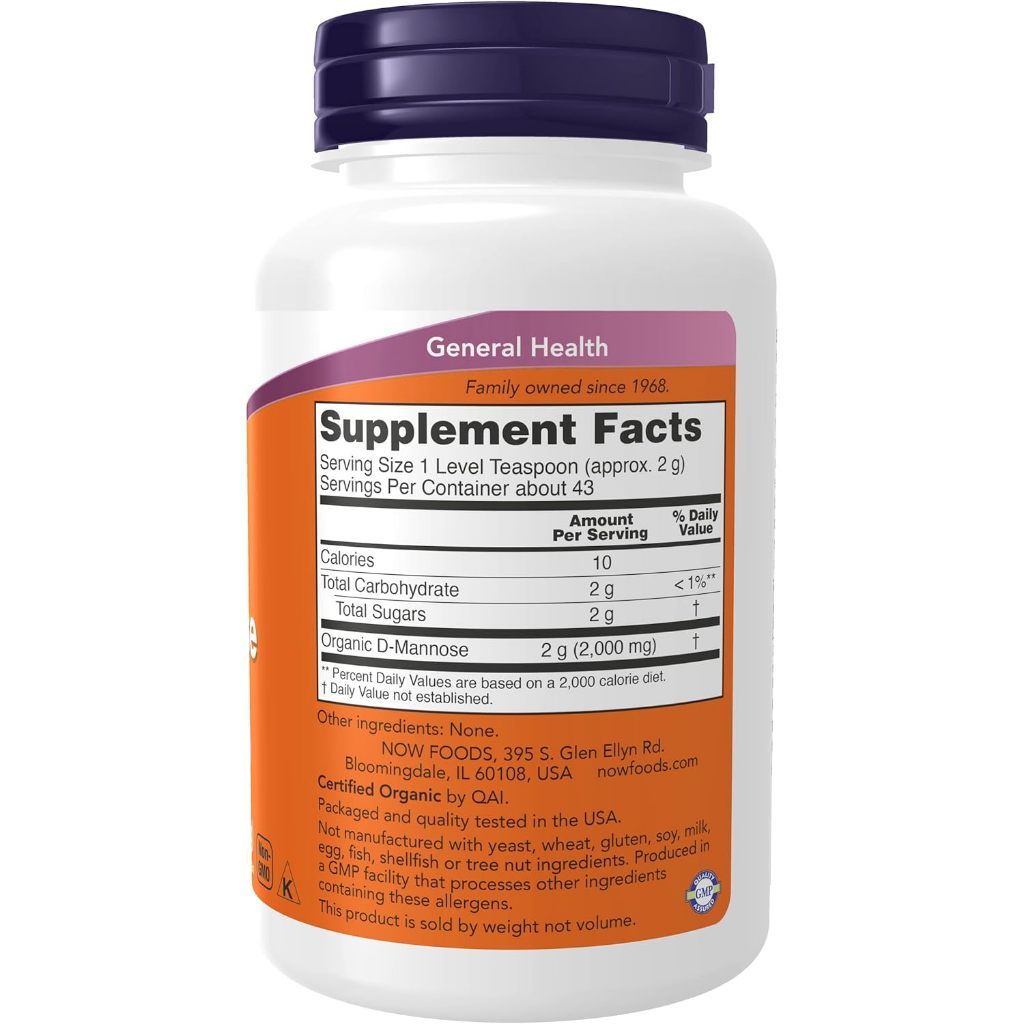 USA Supplements | NOW Foods, D-Mannose Pure Powder ( Healthy Urinary Tract )