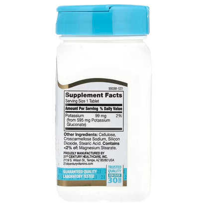 USA Supplements | 21st Century, Potassium Gluconate ( Supports Healthy Blood Pressure )