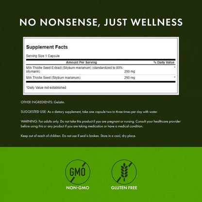 HealthilyYou | Swanson, Milk Thistle, 120 Capsules Detoxification Support, Boosts Antioxidant