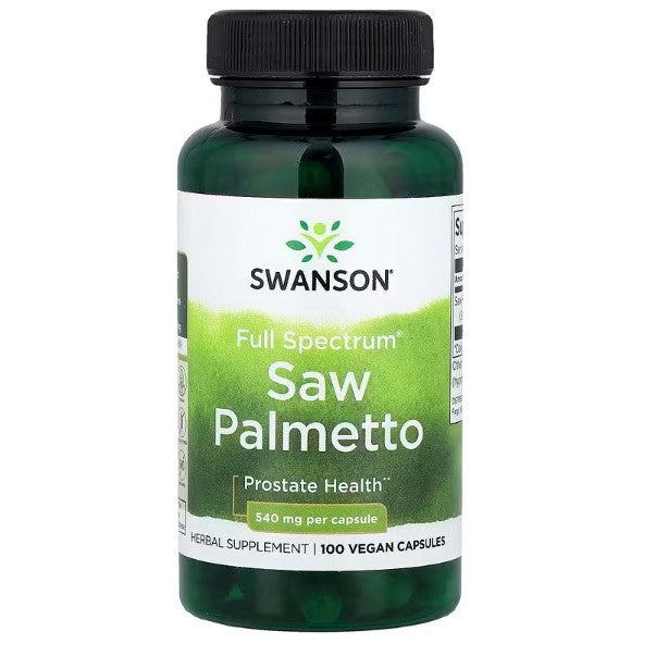 HealthilyYou | Swanson, Full Spectrum® Saw Palmetto, 540 mg, Vegan Capsules, Prostate Health