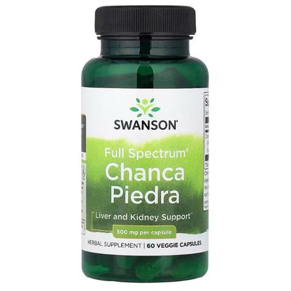HealthilyYou | Swanson, Full Spectrum® Chanca Piedra, 500 mg, 60 VegCaps Liver and Kidney Support