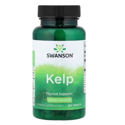 HealthilyYou | Swanson, Kelp, 250 Tablets Thyroid Support Iodine Source, Mineral Supplement