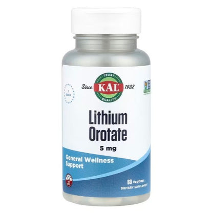 NaturalSolutions | Swanson, KAL, Lithium Orotate, 5 mg, Brain and Nervous System Health