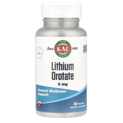 NaturalSolutions | Swanson, KAL, Lithium Orotate, 5 mg, Brain and Nervous System Health