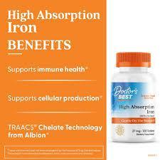 USA Supplements | Doctor's Best, High Absorption Iron ( Supports Healthy Iron Levels )