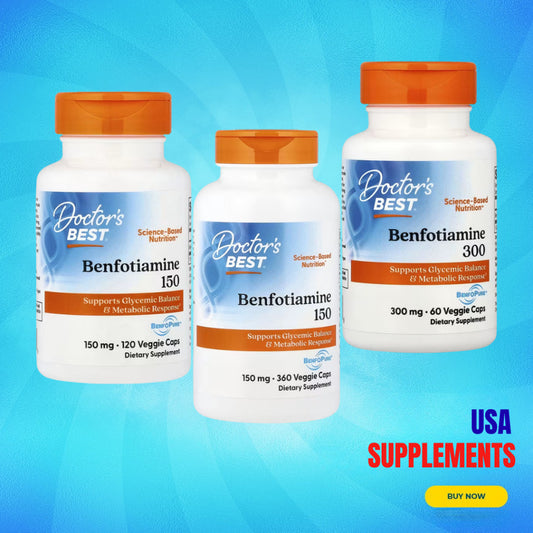 USA Supplements | Doctor's Best, Benfotiamine ( Nerve Health Support )
