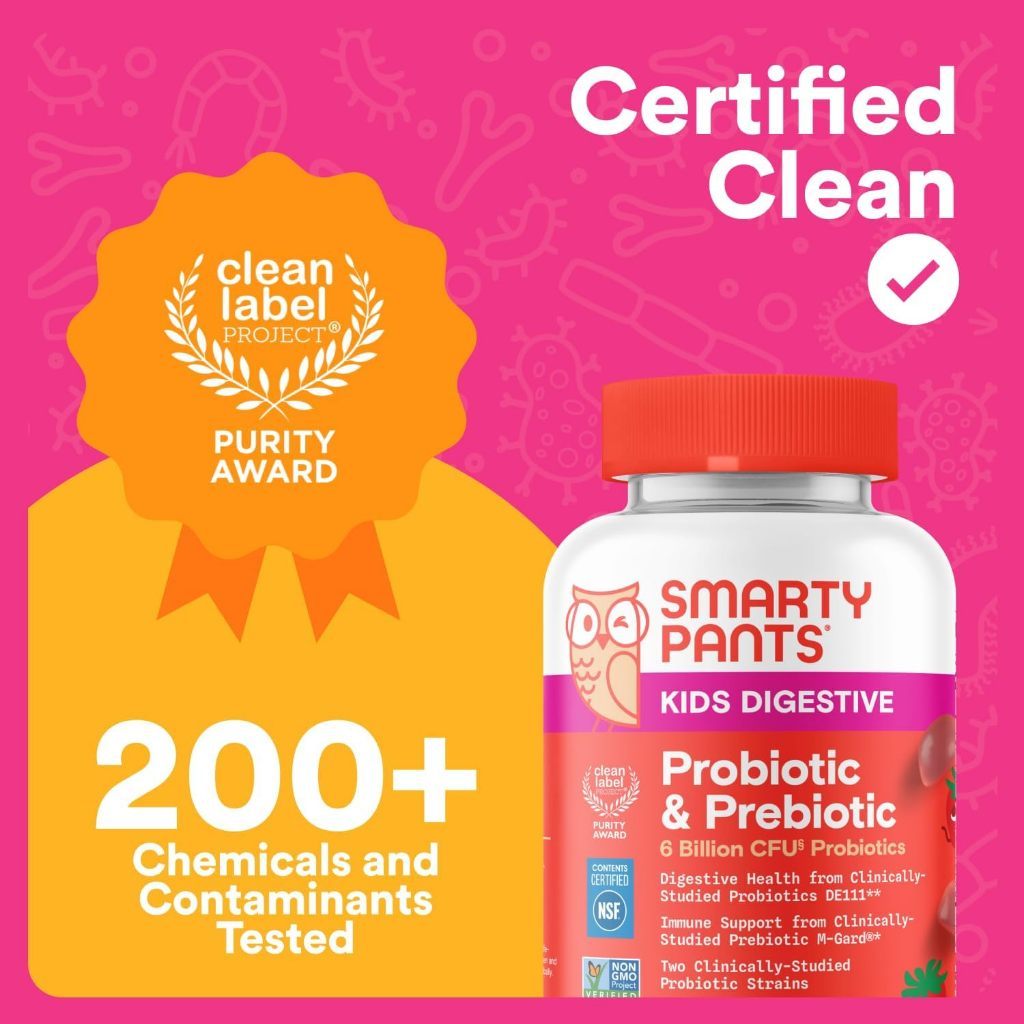 USA Supplements | SmartyPants, Kids Prebiotic & Probiotic, 60 Gummies ( Supports Digestive Health )