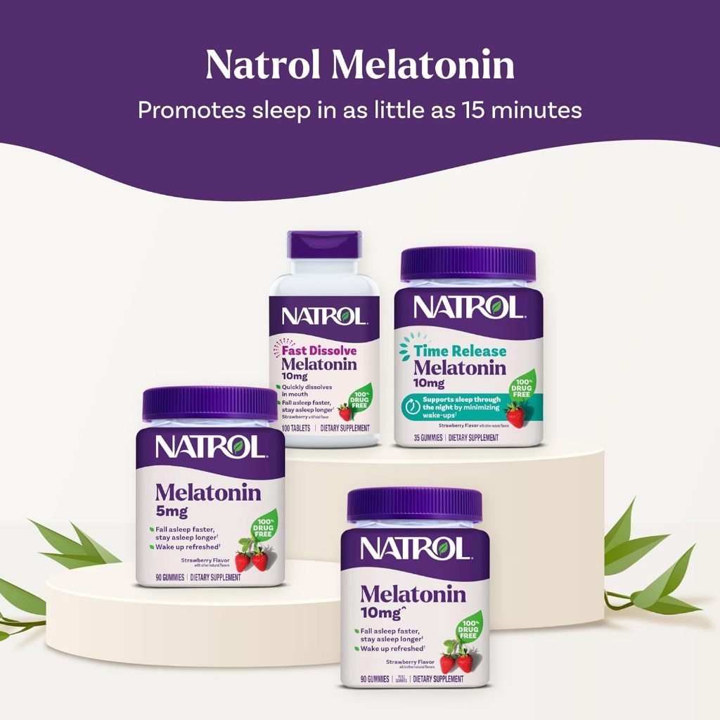 USA Supplements | Natrol, Melatonin, Time Release, 5 mg, 100 Tablets ( Sleep Support )