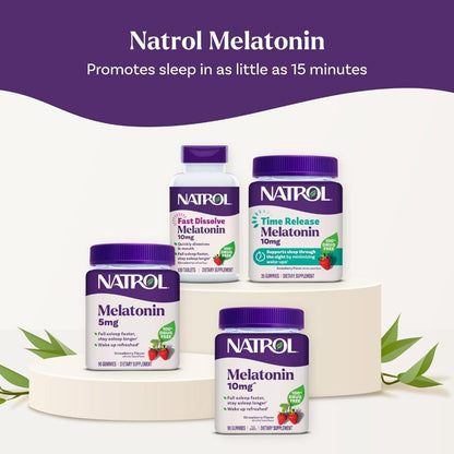 USA Supplements | Natrol, Melatonin, 3 mg, 60 Tablets ( Fall Asleep Faster, Stay Asleep Longer )