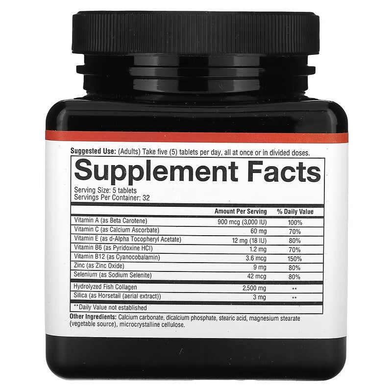 USA Supplements | Youtheory, Marine Collagen, 160 Tablets ( Skin Support & Joint Health )