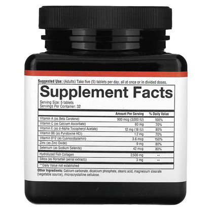 USA Supplements | Youtheory, Marine Collagen, 160 Tablets ( Skin Support & Joint Health )