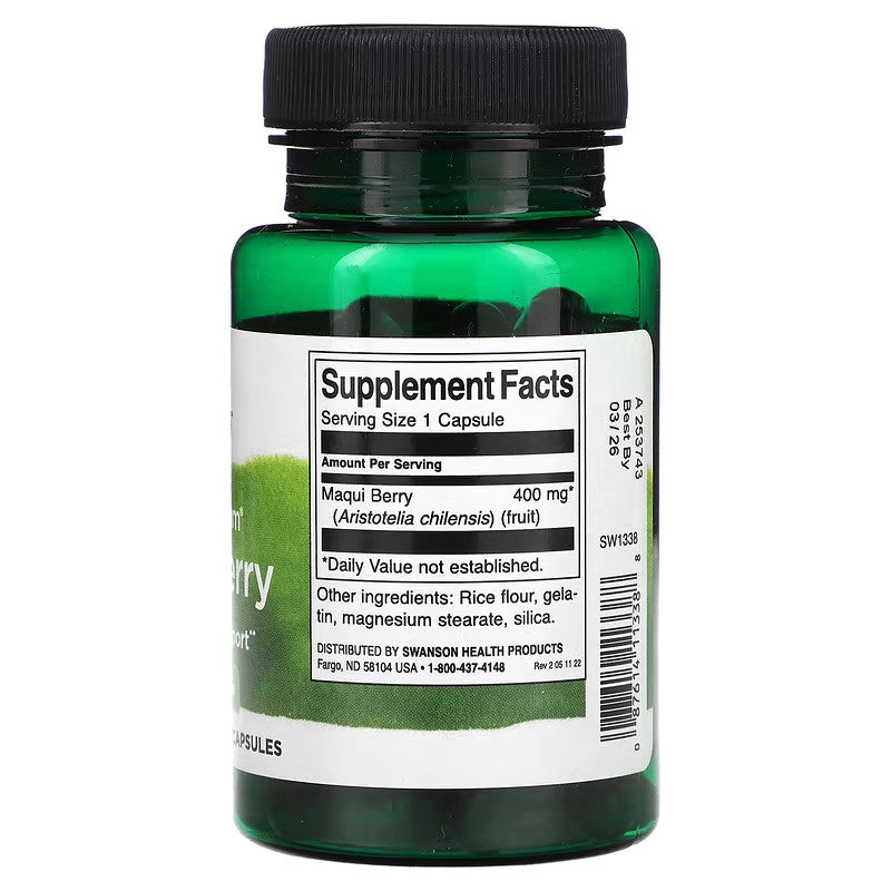 USA Supplements | Swanson, Full Spectrum, Maqui Berry ( Powerful Antioxidant Support )