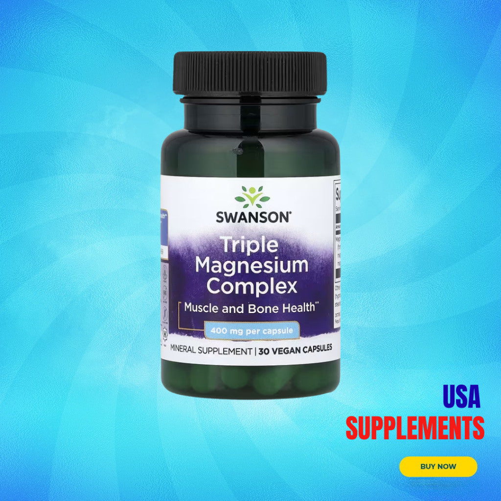 USA Supplements | Swanson, Triple Magnesium Complex ( Muscle and Bone Health )