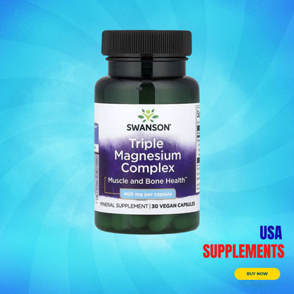 USA Supplements | Swanson, Triple Magnesium Complex ( Muscle and Bone Health )