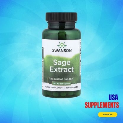 USA Supplements | Swanson, Sage Extract ( Antioxidant Support )