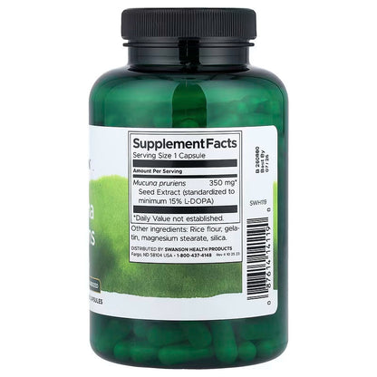 USA Supplements | Swanson, Mucuna Pruriens, 200 Capsules ( Supports Healthy Mood )