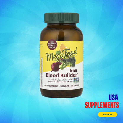 USA Supplements | MegaFood, Iron Blood Builder ( Supports Healthy Blood )