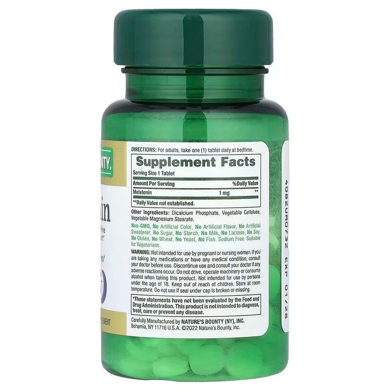 USA Supplements | Nature's Bounty, Melatonin ( Promotes Relaxation & Sleep )