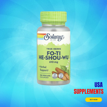 USA Supplements | Solaray, True Herbs, Fo-Ti He-Shou-Wu ( Hair Health )