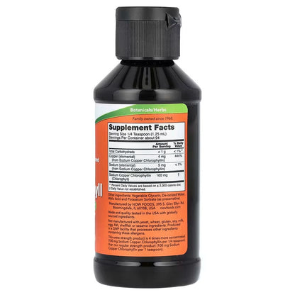 USA Supplements | NOW Foods, Liquid Chlorophyll, Unflavored, 4 fl oz ( Digestive Health )