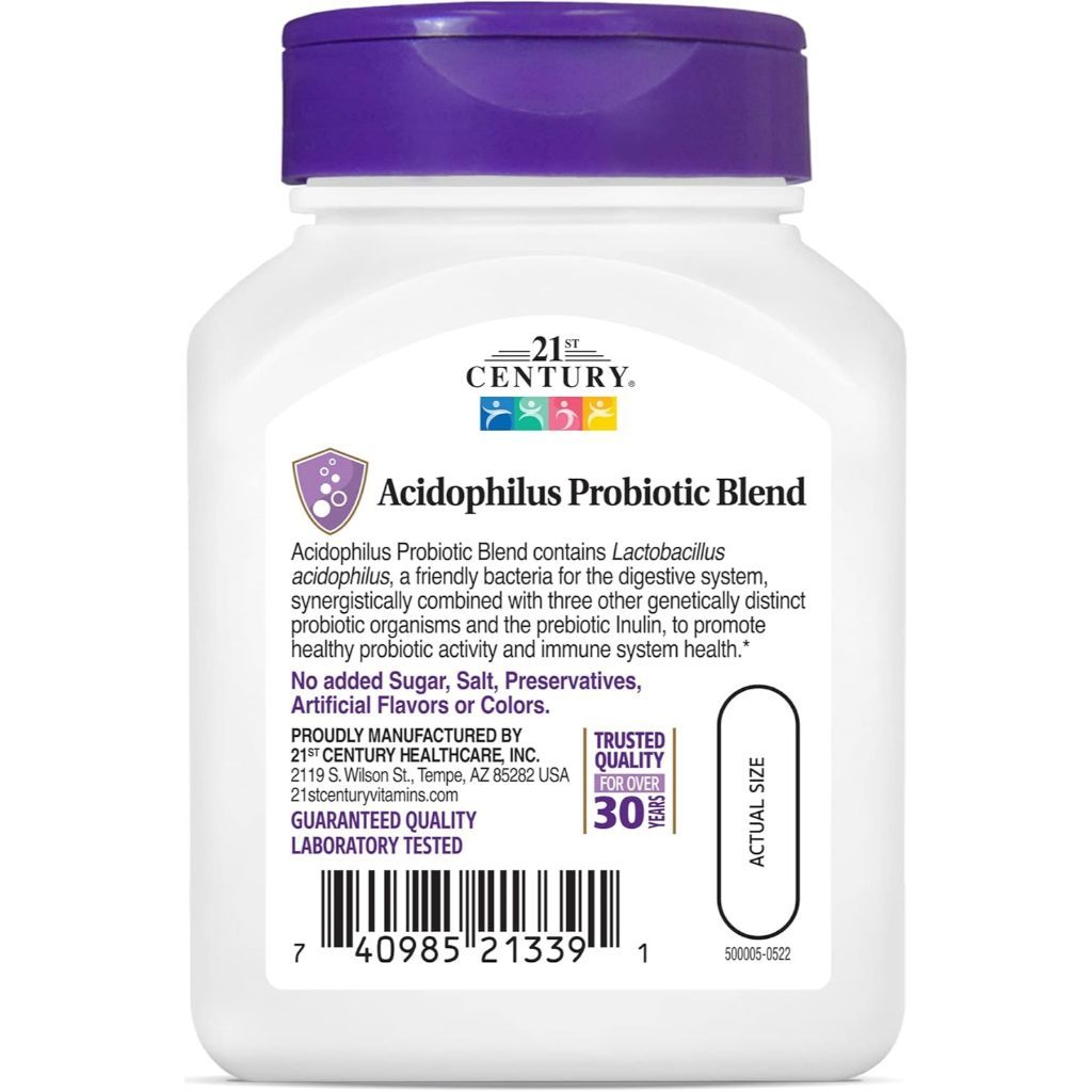 USA Supplements | 21st Century, Acidophilus Probiotic Blend ( Digestive & Immune Health )