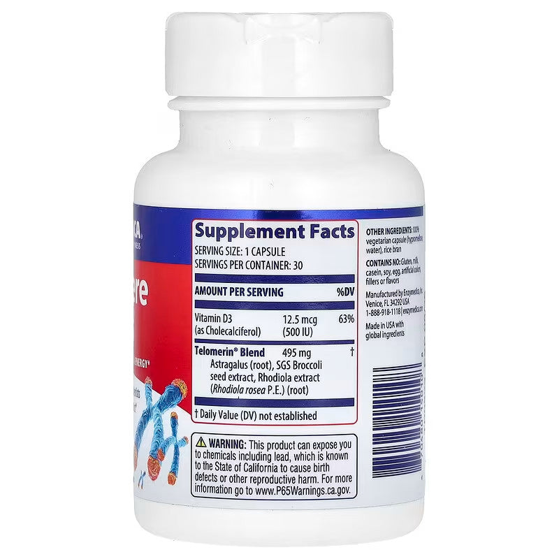 USA Supplements | Enzymedica, Telomere Plus ( Supports Cellular Health and Longevity )