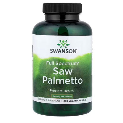 HealthilyYou | Swanson, Full Spectrum® Saw Palmetto, 540 mg, Vegan Capsules, Prostate Health
