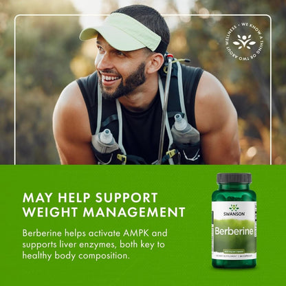 HealthilyYou | Swanson, Berberine, 400 mg, 60 Vegan Capsules Cardiovascular Health
