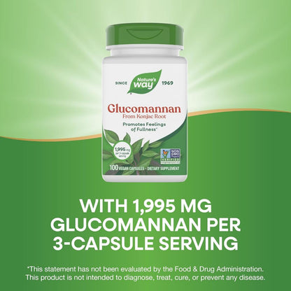Nature's Way, Glucomannan from Konjac Root ( Supports Overall Digestive Health )