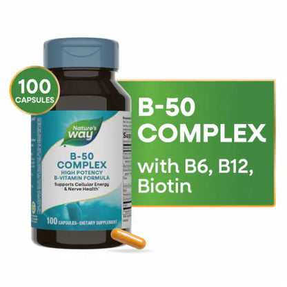 Nature's Way, B-50 Complex ( Supports Cellular Energy & Promotes Nerve Health )