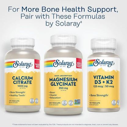 NaturalSolutions | Solaray, High Absorption Magnesium Glycinate, 350 mg, Bone Muscle Relaxation