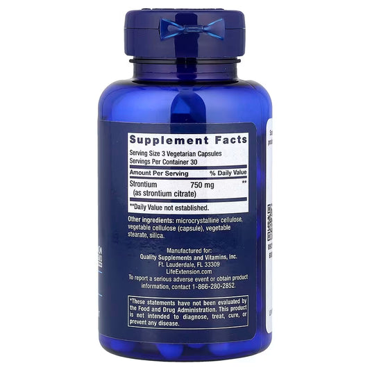 Life Extension, Strontium Caps ( Kidney Health & Bone Health Support )