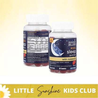 LittleSunshine | Mommy's Bliss, Kids Sleep Gummies With Melatonin, Age 3 Years+, Strawberry, 60Gummy