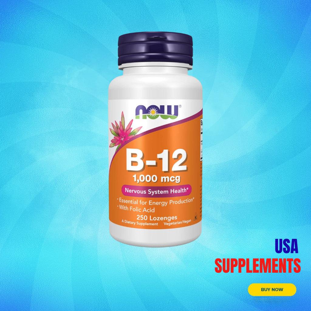 USA Supplements | NOW Foods, B-12 ( Supports Energy Levels & Nervous System Support )