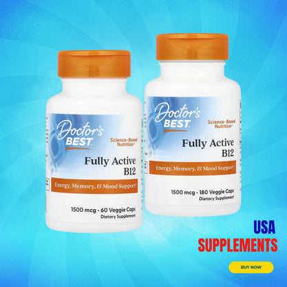 USA Supplements | Doctor's Best, Fully Active B12 ( Supports Energy Metabolism )