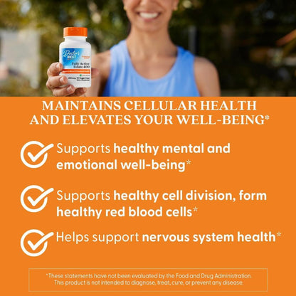 USA Supplements | Doctor's Best, Fully Active Folate ( Supports Healthy DNA & Cell Growth )