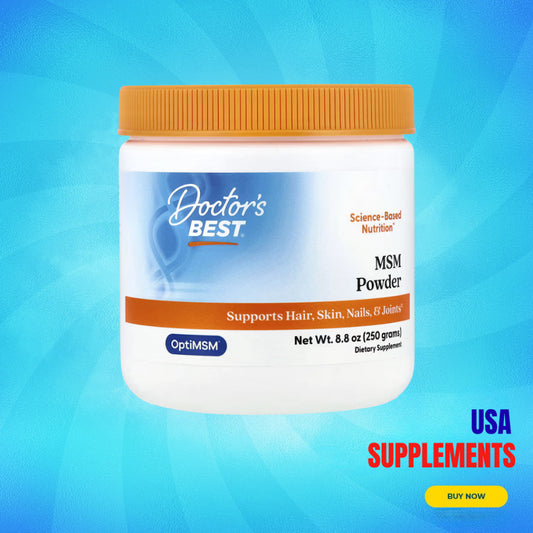 USA Supplements | Doctor's Best, MSM Powder with OptiMSM®, 8.8 oz ( Joint Comfort & Mobility )
