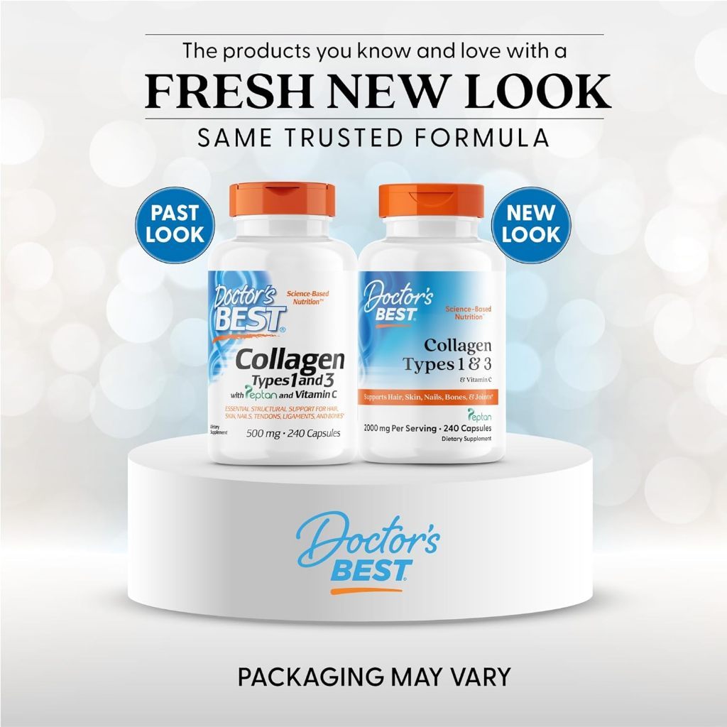 USA Supplements | Doctor's Best, Collagen Types 1 & 3 with Vitamin C ( Skin Health & Appearance )