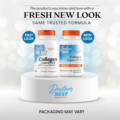 USA Supplements | Doctor's Best, Collagen Types 1 & 3 with Vitamin C ( Skin Health & Appearance )