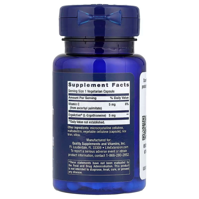 USA Supplements | Life Extension, Essential Youth L-Ergothioneine ( Antioxidant Support )