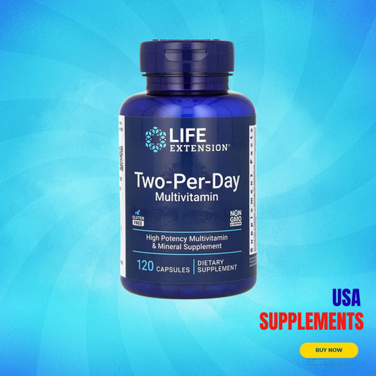 USA Supplements | Life Extension, Two-Per-Day Multivitamin, 120 Capsules ( Energy & Metabolism )